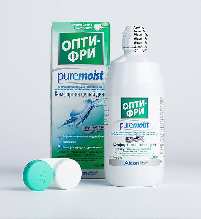 

Раствор для контактных линз Опти-Фри (Opti-Free) PureMoist 300