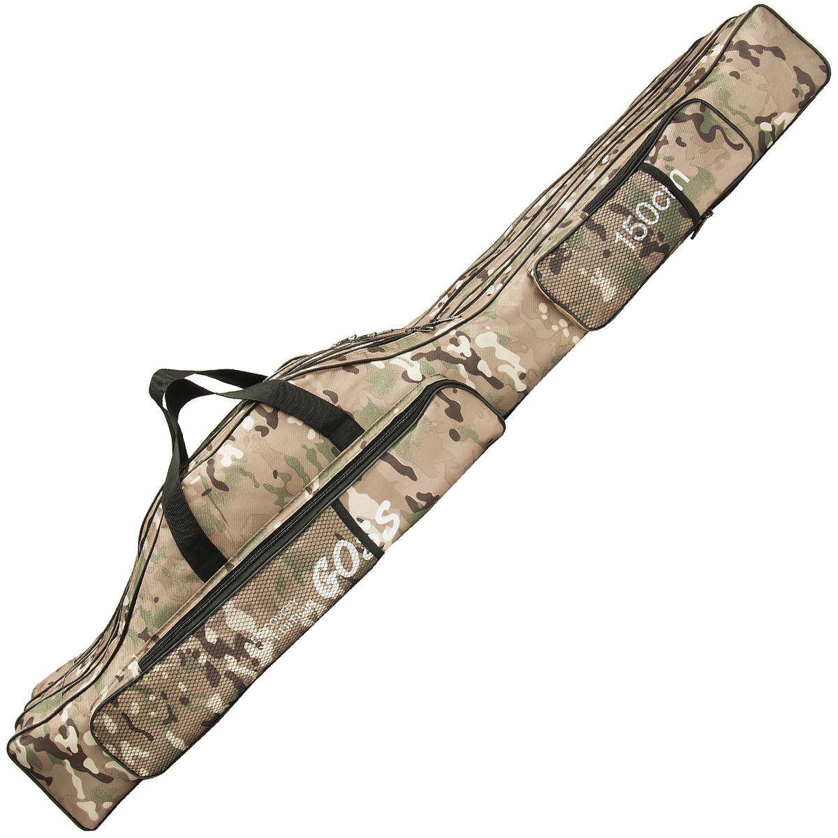 

Чехол для удочек спиннингов с катушкой GOSS 3 отдела 1.5 метра камуфляж