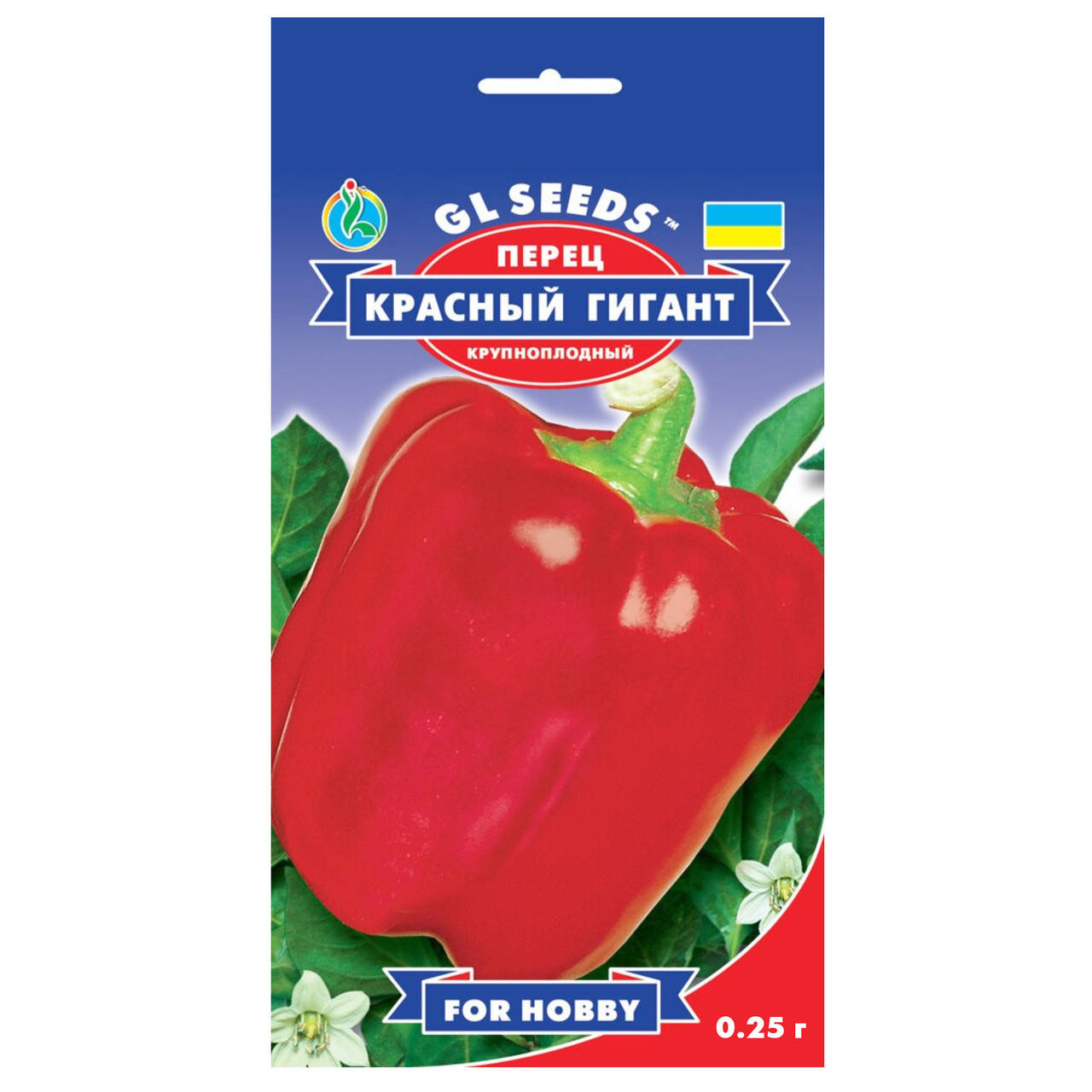 

Перец Красный гигант 0.25 г Gl Seeds