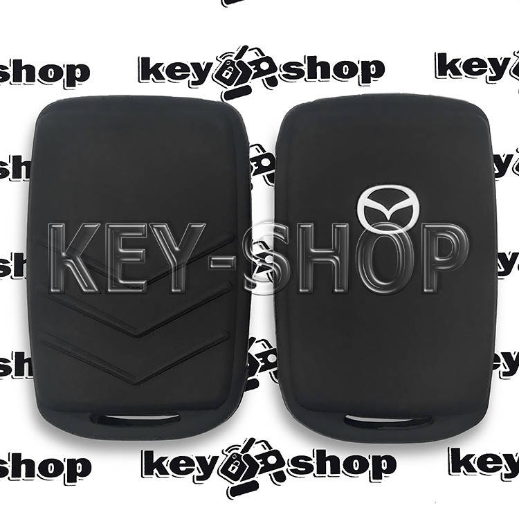 

Чехол (силиконовый) для смарт карты Mazda (Мазда) (черный)