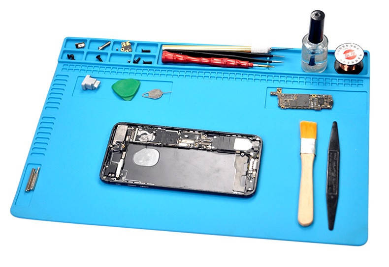 

Термостойкий коврик силиконовый TE-610 350*250 мм СИНИЙ