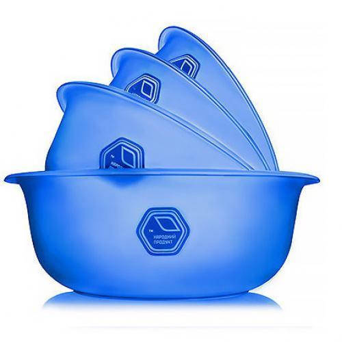 

Набор пластиковых мисок Stenson NP-74-с 4 предмета, Синий