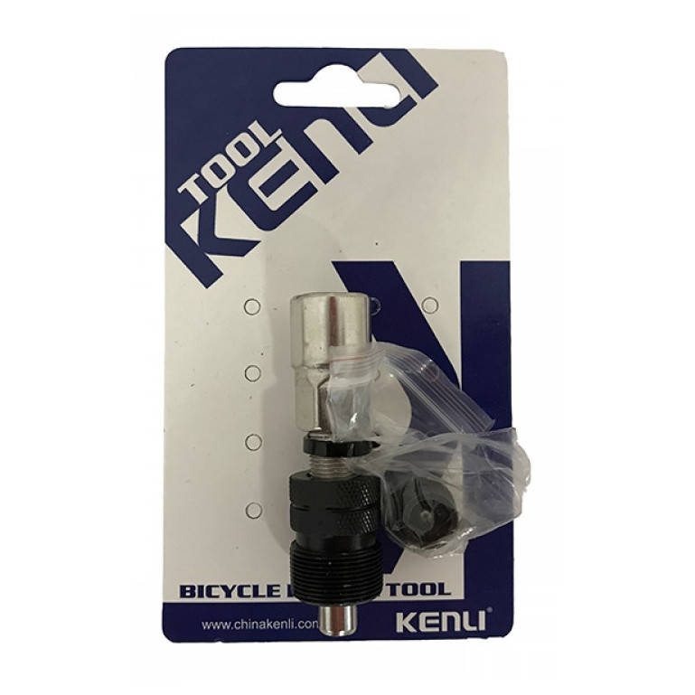 

Съемник шатуна без ручки с адаптером KENLI KL-9725B под квадрат и окталинк