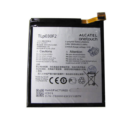 

Аккумулятор Alcatel TLp030F1 / TLp030F2 / OT-6070 (BlackBerry DTEK60, Alcatel One Touch Idol 4S, 4S LTE)