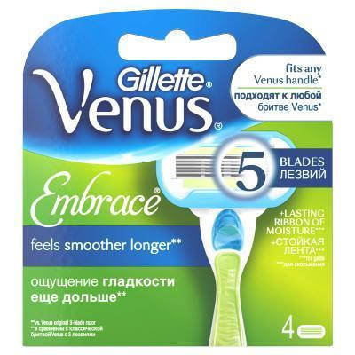 

GILLETTE VENUS Сменные кассеты для бритья - 4шт, Синий