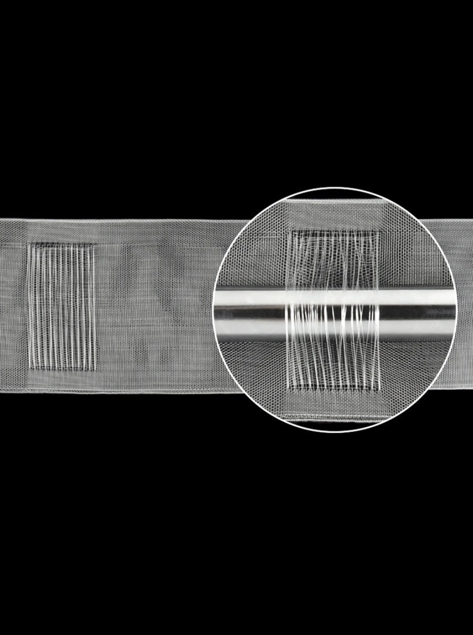 

Шторная лента на кулиску- тесьма для трубы