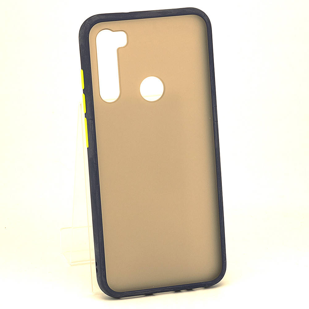 

Чехол Matteframe для Xiaomi Redmi Note 8 бампер матовый противоударный Синий