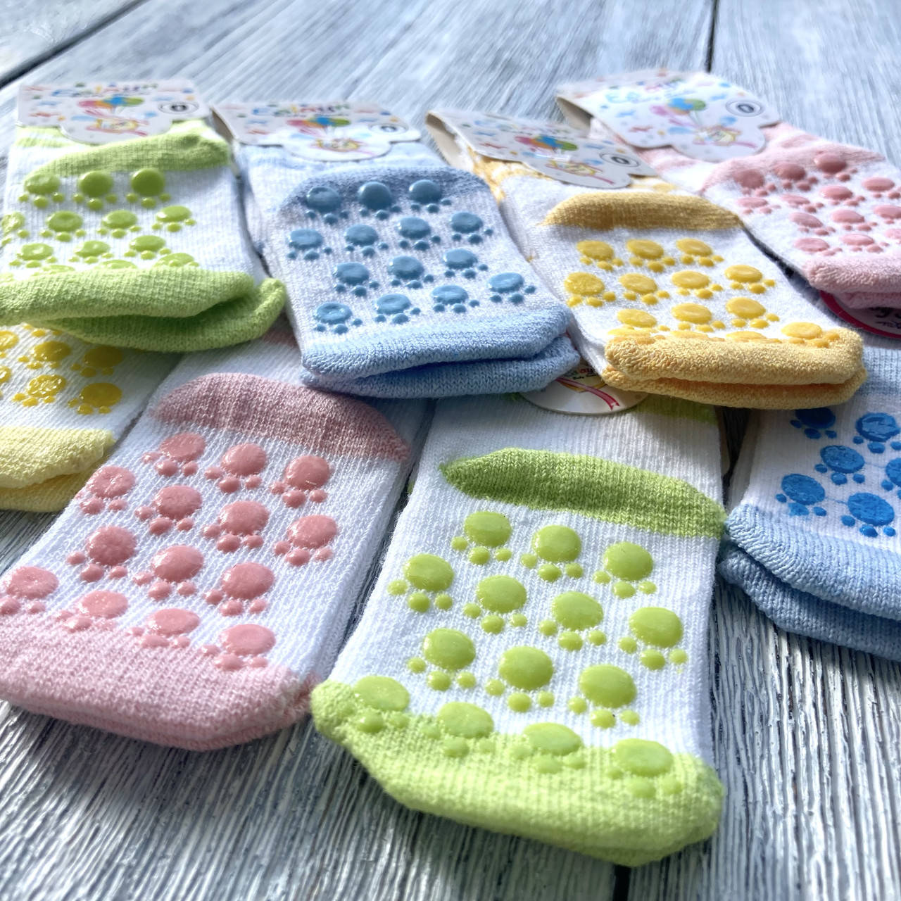 

Носочки для младенцев 0-3 месяца (стопа 6,5 см), Желтый