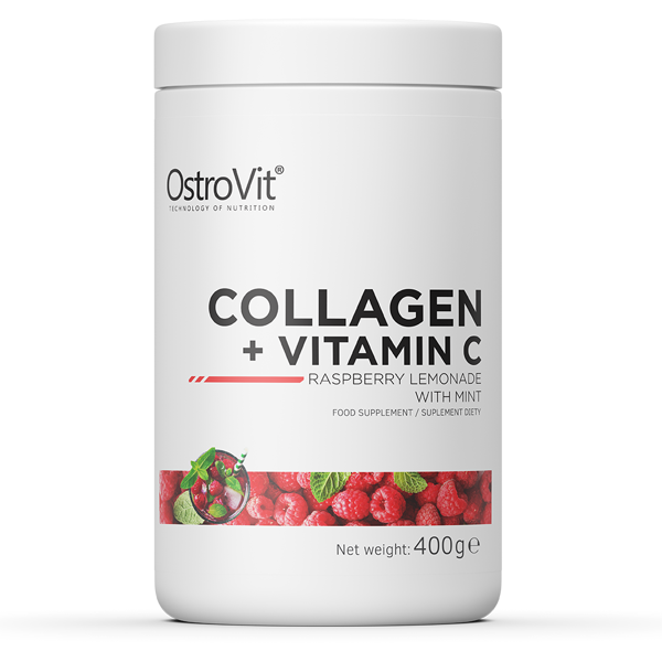 

Collagen + Vitamin C OstroVit 400 г Малиновий лимонад з м'ятою
