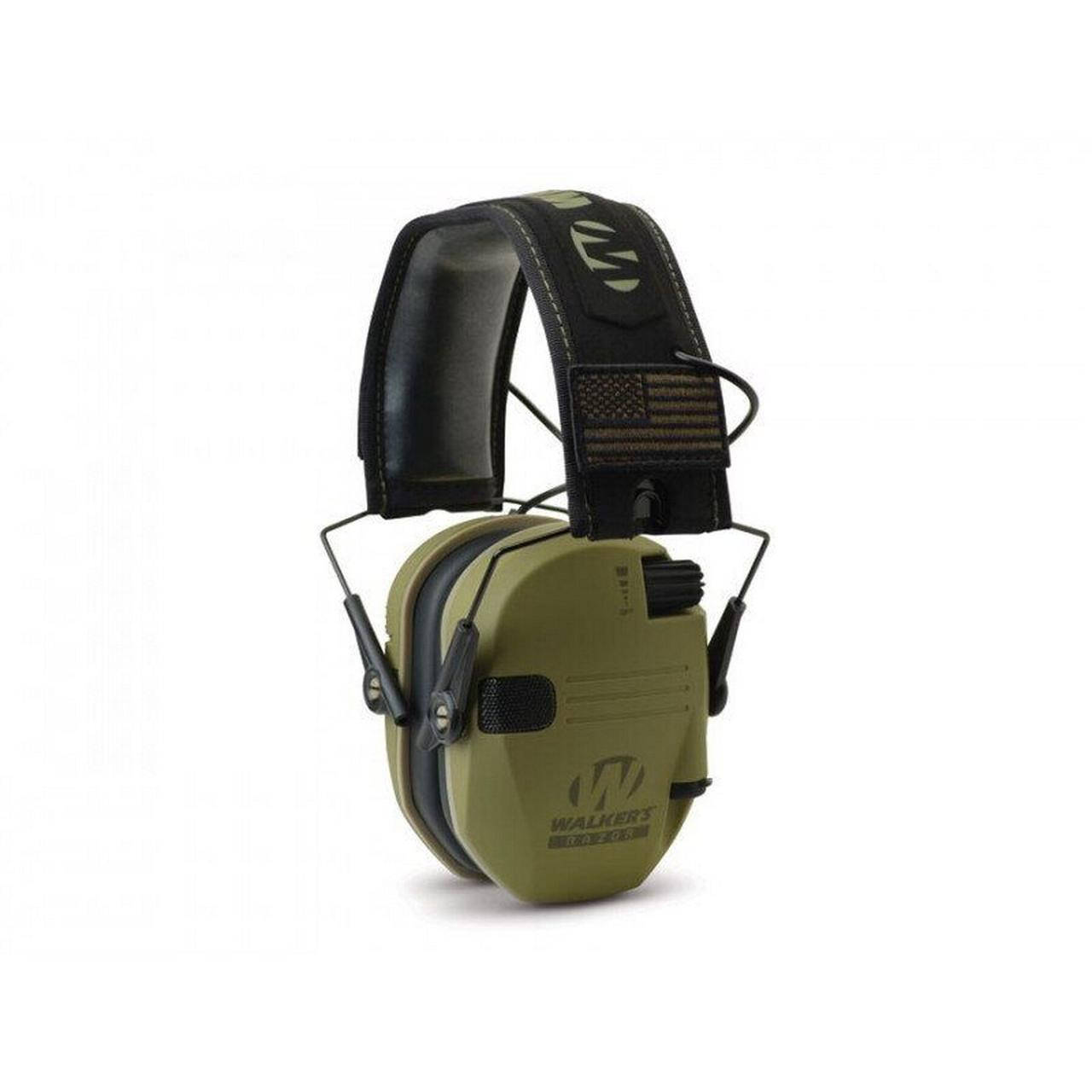 

Активные наушники Walker's Razor Patriot Series Slim Electronic Muffs, Olive Drab