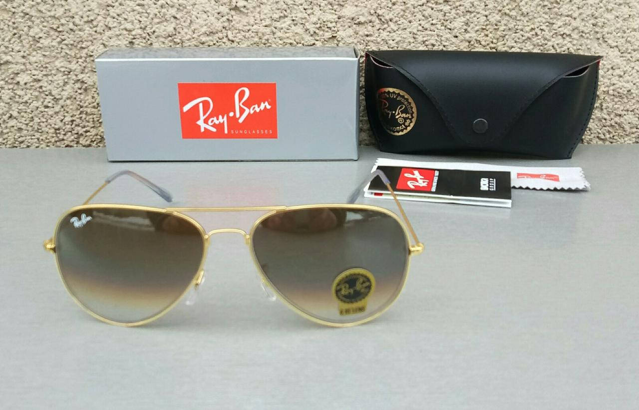 

Очки Ray Ban Aviator унисекс солнцезащитные капли стекло
