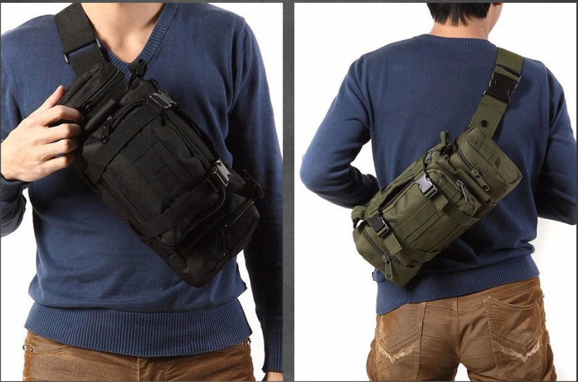 

Рюкзак-сумка тактическая Molle на пояс или плечо, 6 Литров, 2 Цвета