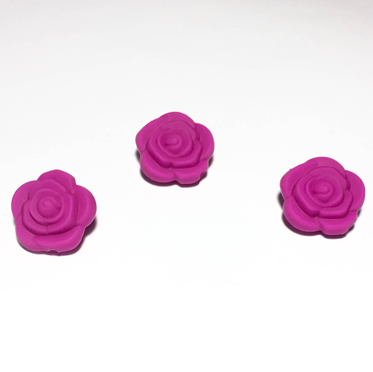 

Розочка маленькая (малина) бусина из силикона