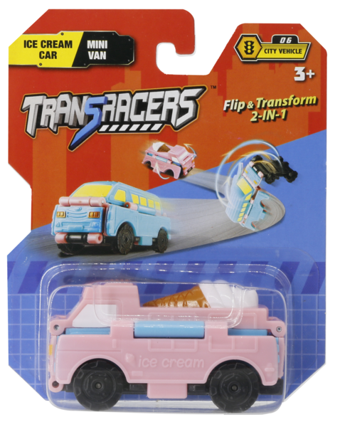 

Машинка 2-в-1 Автомобиль с мороженым & мини-фургон TransRacers