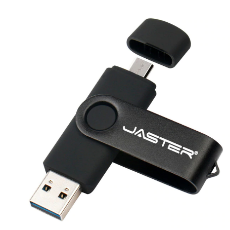 

USB OTG флешка JASTER 64 Gb micro USB Цвет Чёрный, Черный