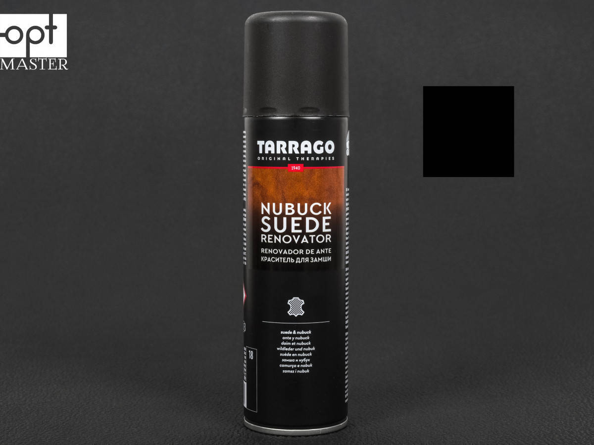 

Краска для замши черная восстанавливающая Tarrago Nubuck Suede Renovator, 250 мл,TCS19 (18), Черный