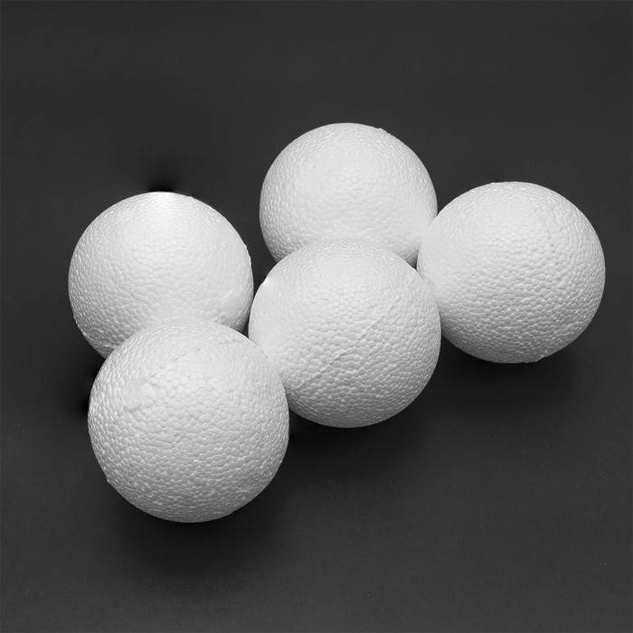 

Шар пенопластовый, 100мм, Белый (УТ100021654)