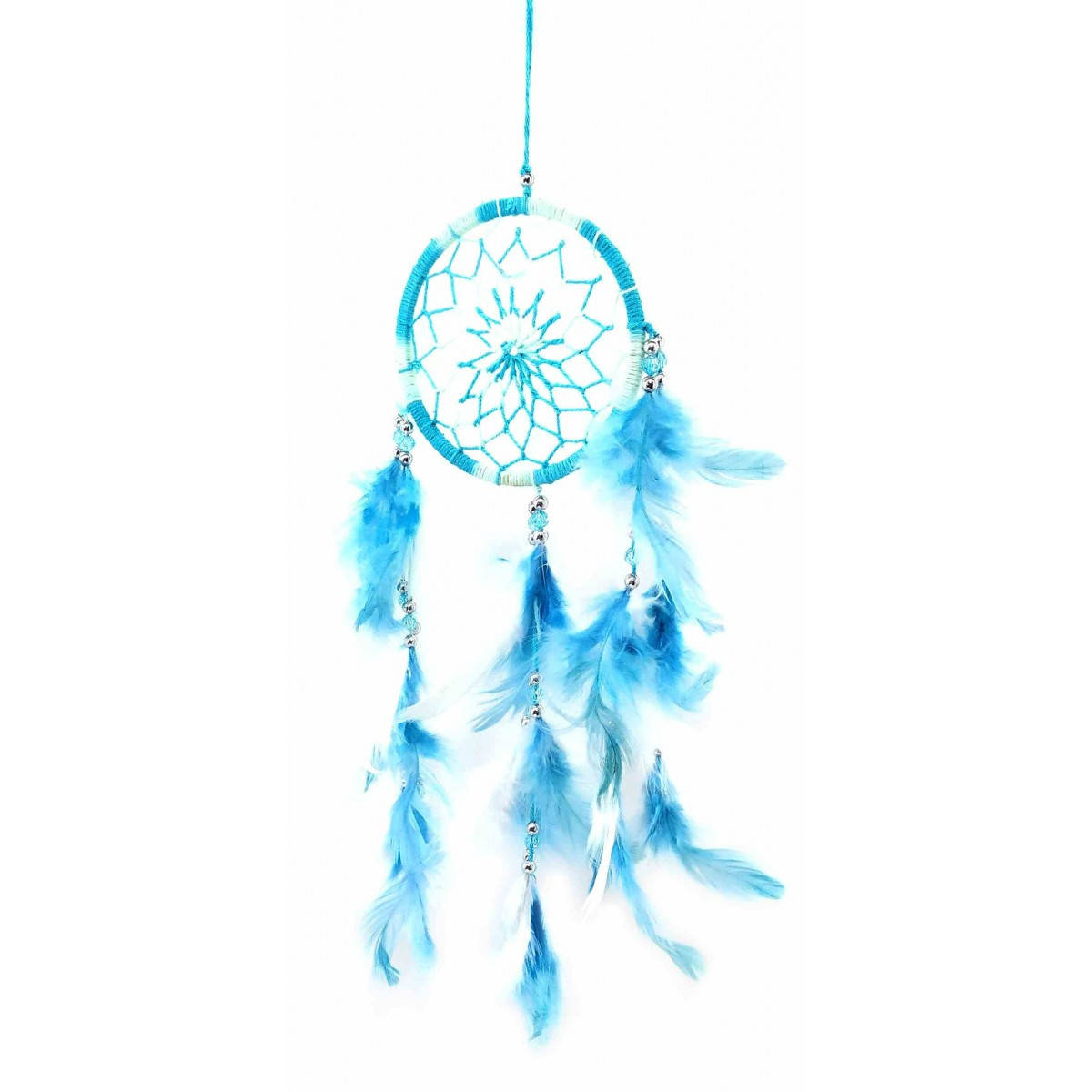 

Ловец снов бело голубой (d-9 см)E