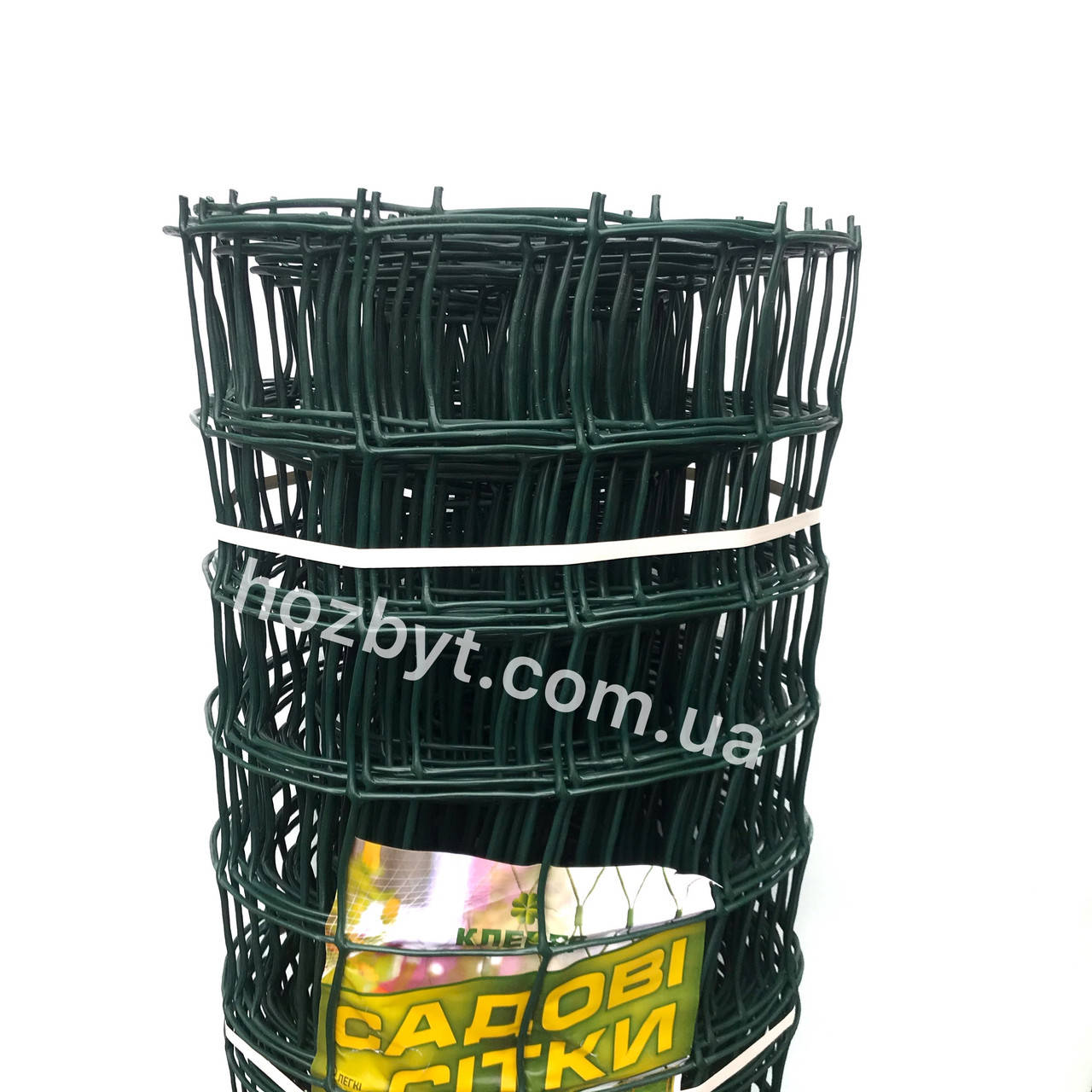 

Забор садовый, ячейка 89х95мм. рул. 1х20м. КЛЕВЕР. Сетка пластиковая, Зелёный