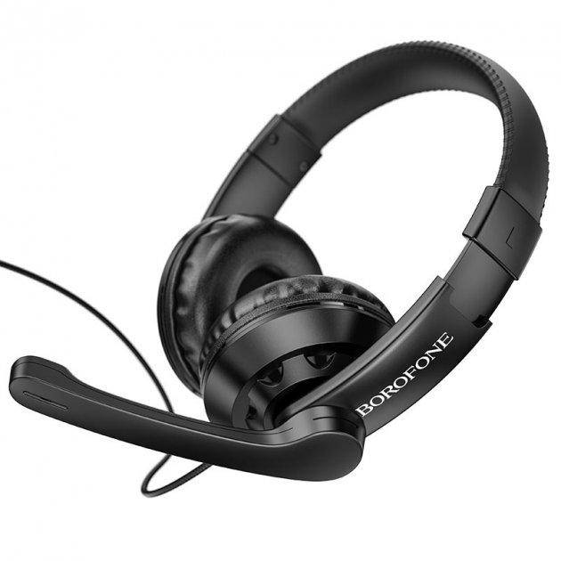 

Навушники Borofone BO102 Amusement gaming black, Черный