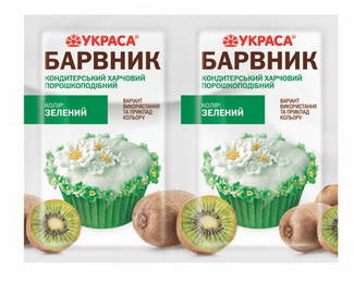 

Краситель водорастворимый (стик) "УКРАСА" (5 г), зеленый