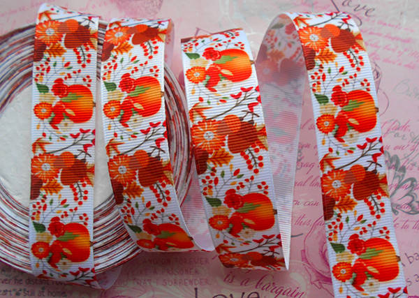 

Стрічка репсова 2,5см з візерунком №356