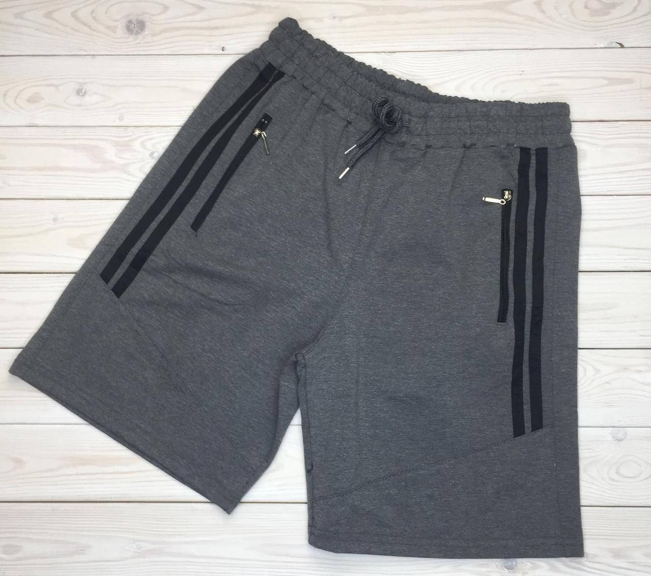 

Мужские трикотажные шорты № 6324 серые, Серый