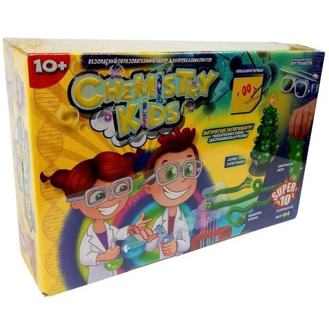 

Набор для опытов по химии Chemistry Kids Юный химик