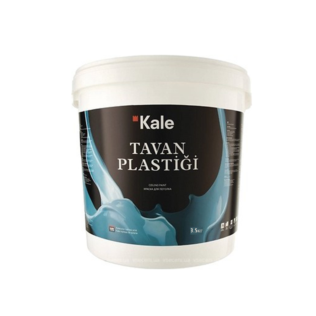 

Краска для потолка Kale Tavan Plastigi белоснежно-белая 3.5кг, Белый