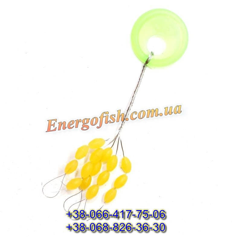 

Стопор Kamasaki Oval жовтий M 15шт.