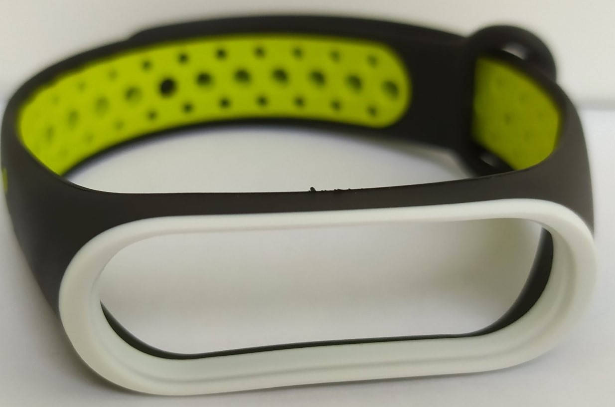 

Ремешок к браслета Xiaomi Mi Band 3/4 Sport Black / Green
