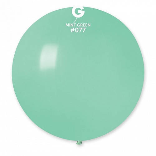 

Латексный шар пастель Мятный 31"/77/80см Mint Green