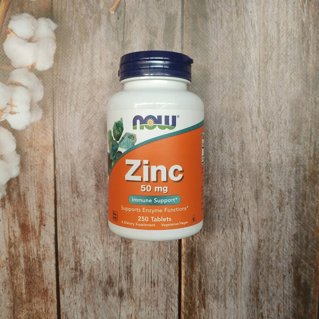 

Now Foods Zinc 250 tab 50 mg, глюконат цинка нау