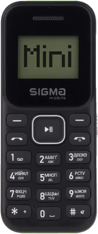 

Телефон Sigma X-style 14 MINI Black/Green Гарантия 12 месяцев