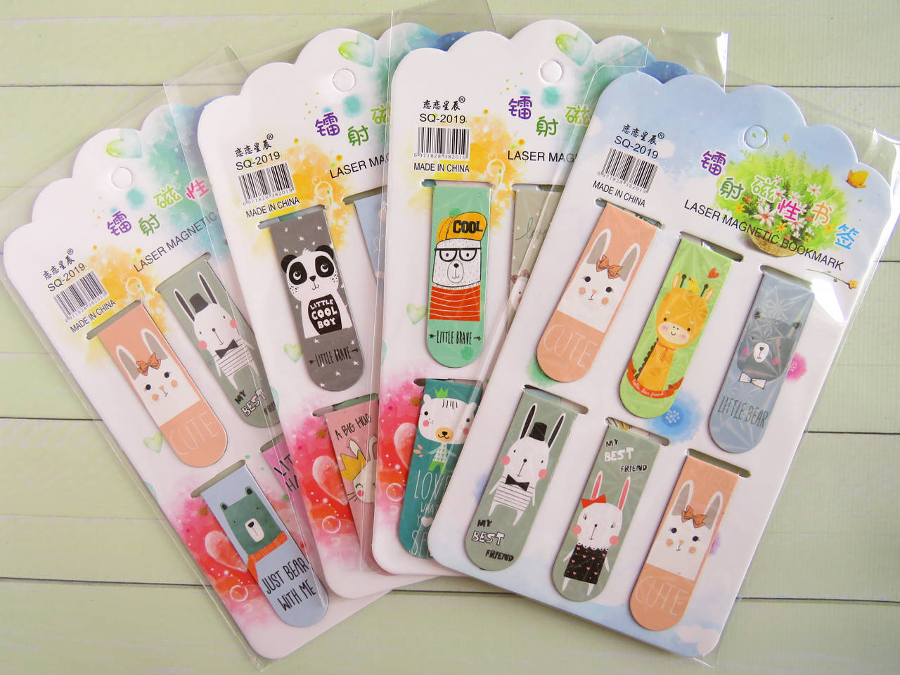 

Магнітні закладки 6 шт на планшеті, в асортименті, SQ 2019