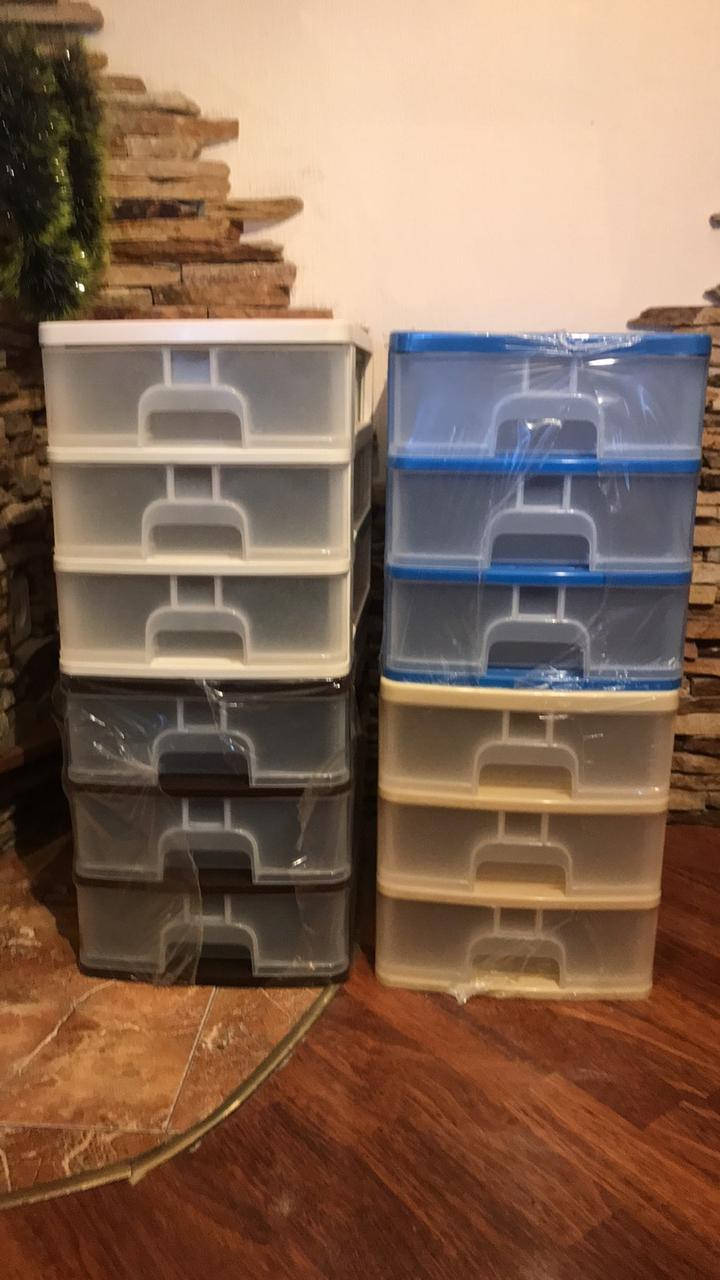 

Комод настольный R-plastic "А4" 3 секции.