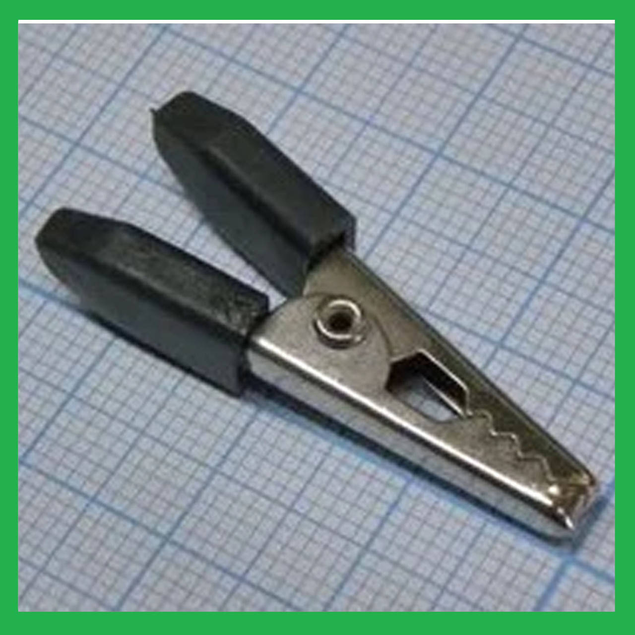 

Зажим крокодил черный 35 мм крючок, зажим, клемник, пробник, щуп, наконечник.