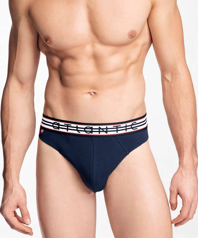 

Трусы мужские ATLANTIC 3MP-095, за 3 шт L темно синий- меланж