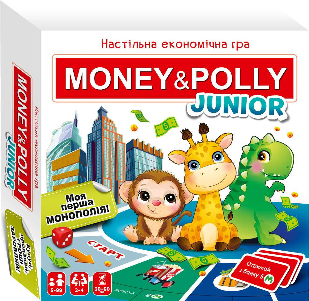 

Настольная игра. Монополия Money&Polly JUNIOR. ТМ Забава