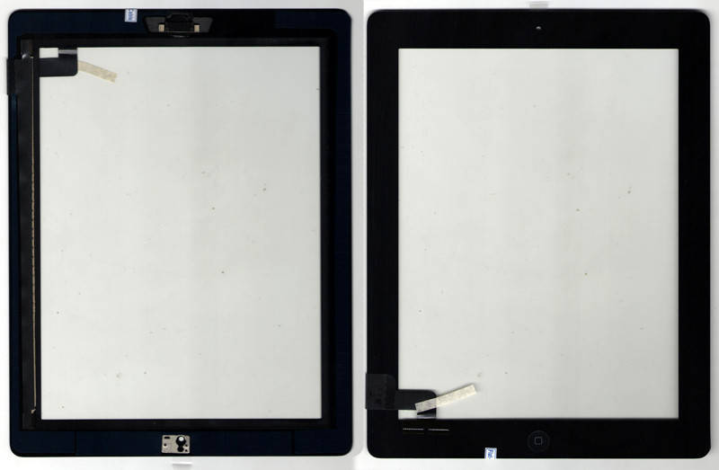 

Сенсорное стекло (тачскрин) для iPad 2 чёрный assembly with home button