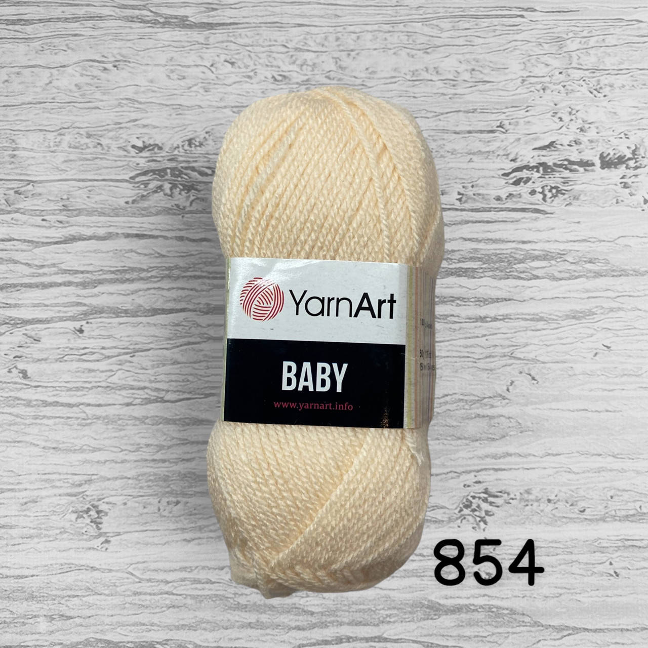 

Акрилова пряжа YarnArt Baby / ЯрнАрт бебі 854, світлий персик