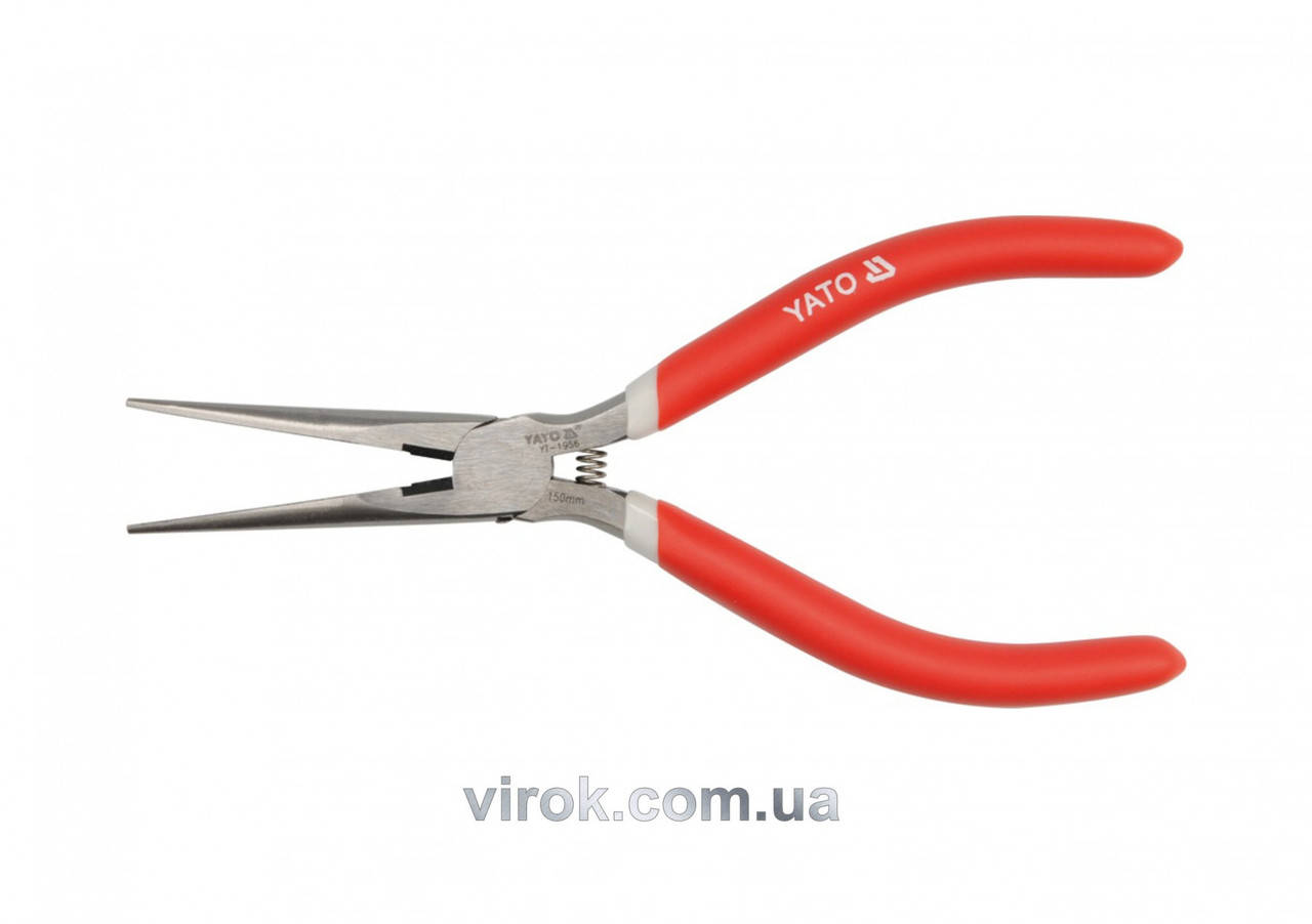 

Тонкогубцы YATO прямые 6" l=150 мм YT-1956