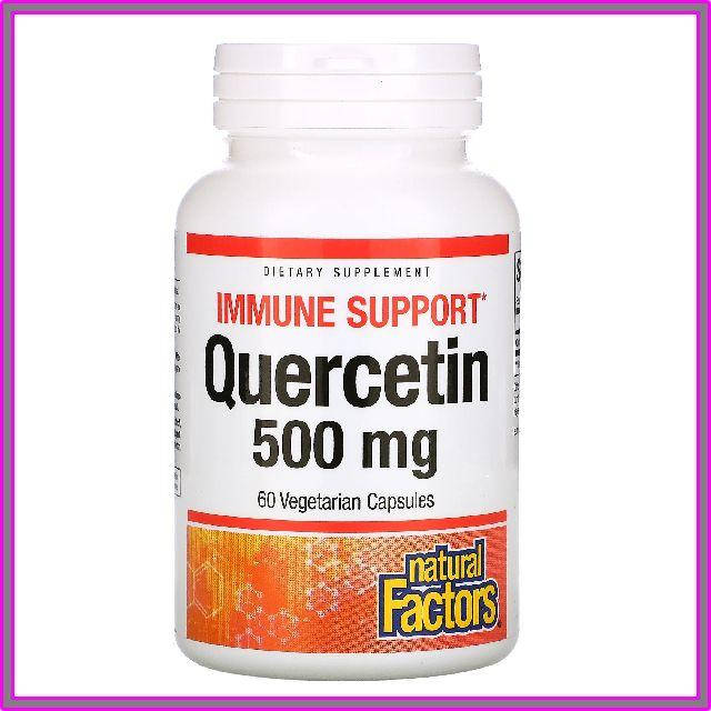 

Кверцетин мощная поддержка иммунитета,Natural Factors, Quercetin 500 мг, 60 капсул