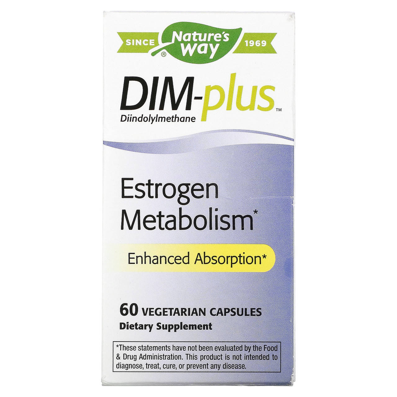 

Nature's Way, DIM-Plus, Метаболизм эстрогенов, 60 вегетарианских капсул купить
