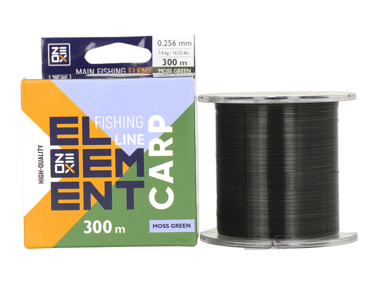 

Леска Zeox Element Carp Line 300м Moss Green 0.285, Разные цвета