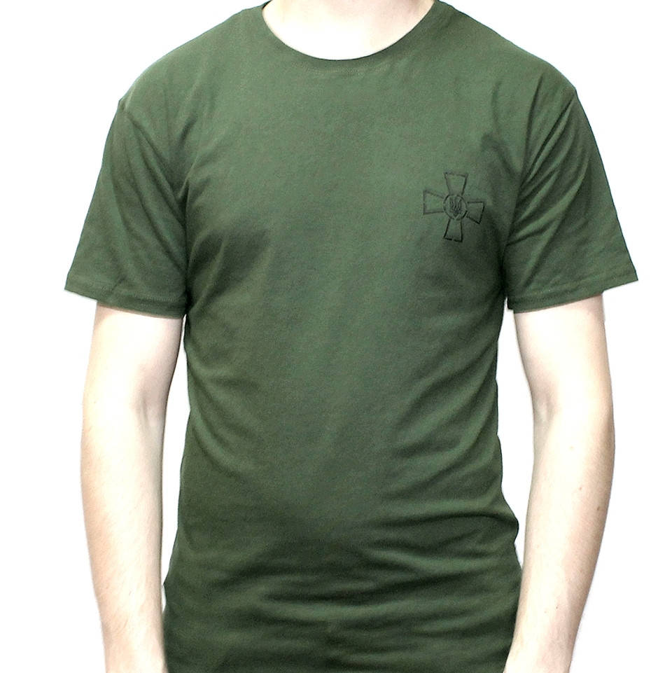 

Футболка военная камуфляжная Олива S-XXXL Мужская армейская тактическая ВСУ