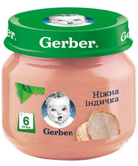 

Gerber Пюре мясное Нежная индейка 6м+ 80г