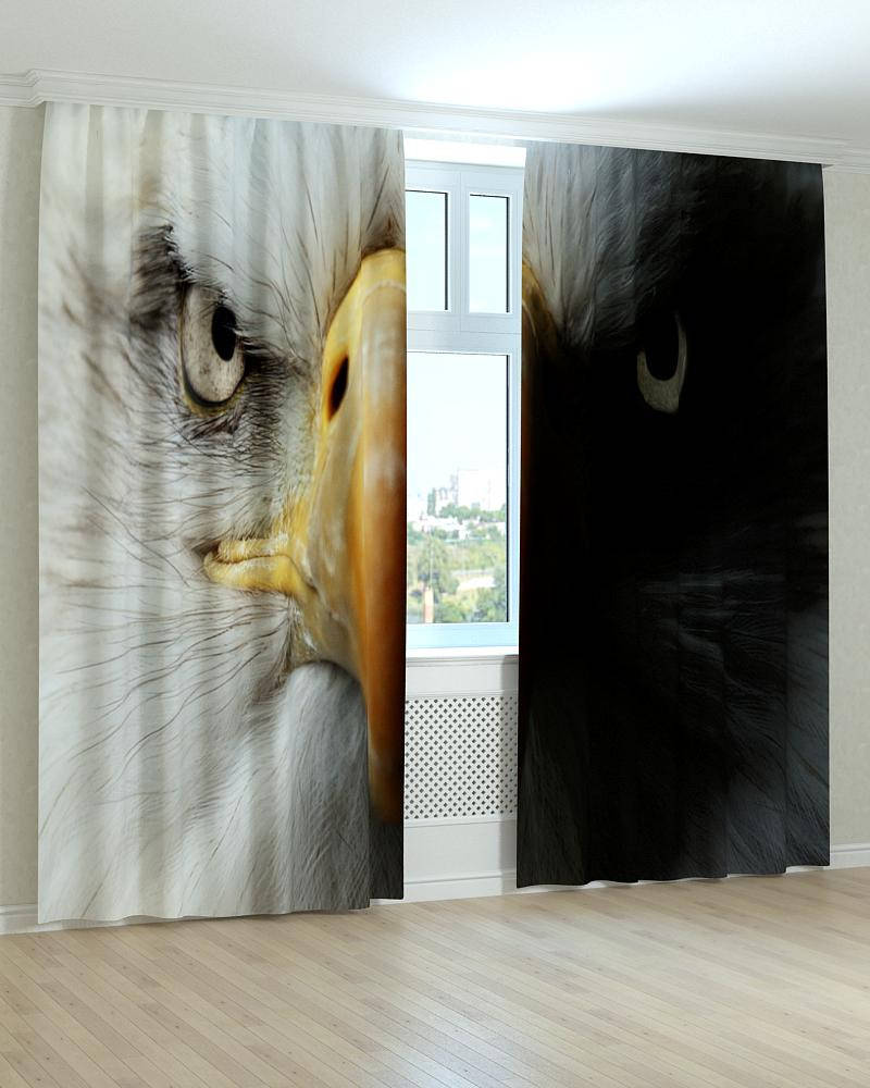 

Фотошторы орлиные глаза, Белый