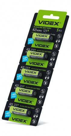 

Батарейка А23 12v, Videx 5 шт. в блистере
