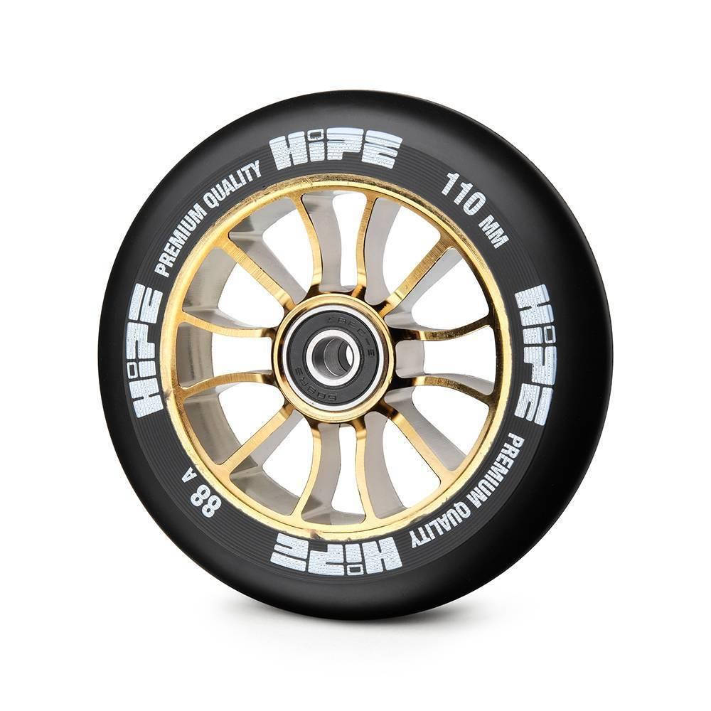 

Колесо для трюкового самоката Hipe H01 110мм, gold/black, Черный